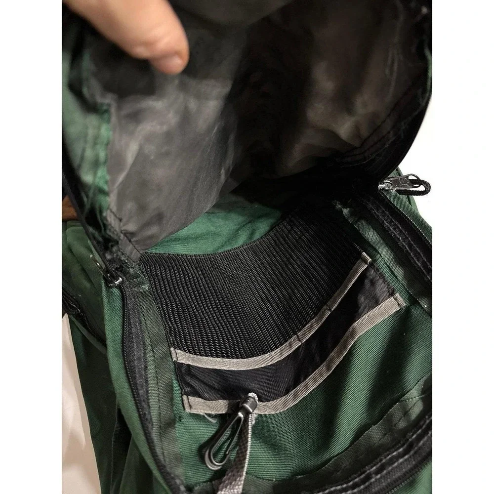 Jansport Green Suede Bottom Backpack (18.5 inch) AS IS